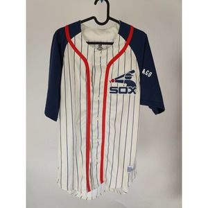 (V) Chicago White sox rare MLB Cooperstown button down jersey Men's M